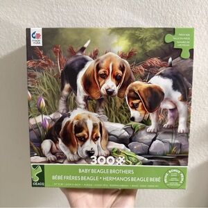Ceaco - Tom Wood - Baby Beagle Brothers - 300 Oversized Piece Jigsaw Puzzle